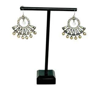 Avon Artisan Lighthouse Silver Tone Chandelier Earrings